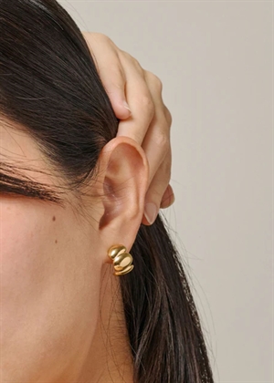 Melia chunky hoops Forgyldt Enamel 